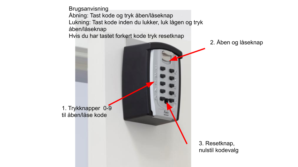 vejledning låseboks